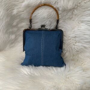 💋Blue Denim KISS LOCK Handbag💋(BRAND NEW)